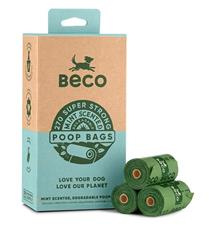 Beco Sáčky na exkrementy s peprmintovou aroma, z recyklovaných materiálů 60ks