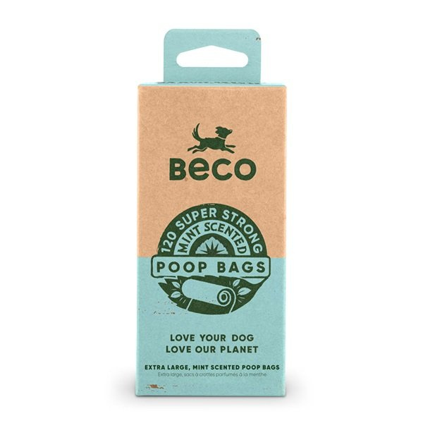 Beco Sáčky na exkrementy s peprmintovou aroma, z recyklovaných materiálů 120ks