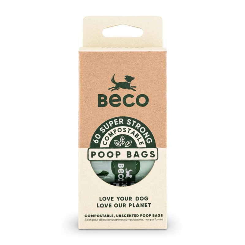 BeCo Sáčky na exkrementy Beco, 60 ks, kompostovatelné, ekologické