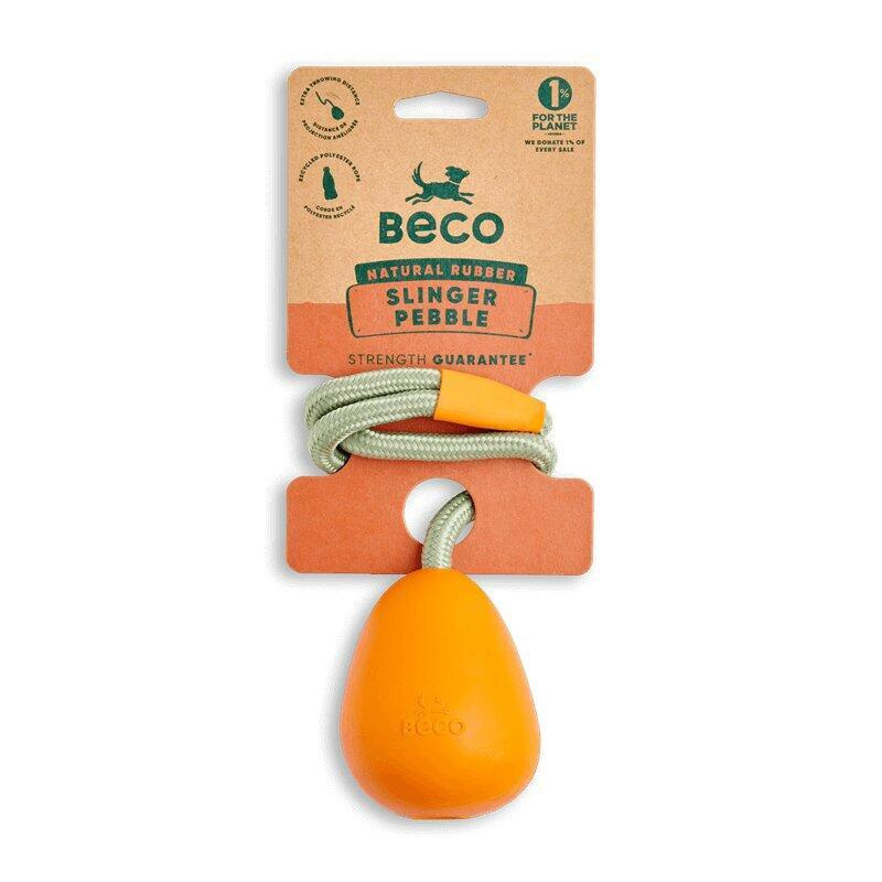 Beco Slinger Pebble Hračka pro psy oranžová 49cm