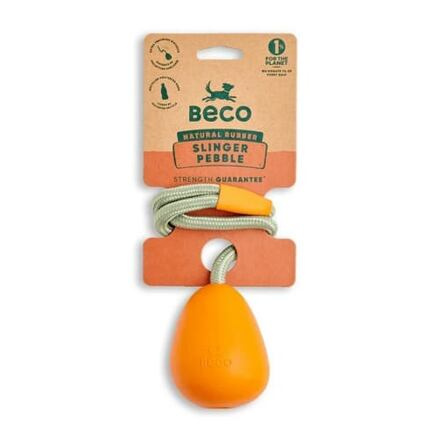 Beco Slinger Pebble Hračka pro psy oranžová 49cm
