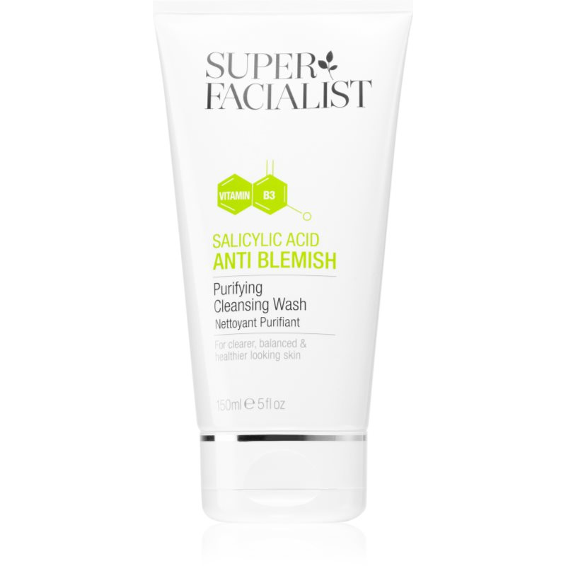 Super Facialist Salicylic Acid Anti Blemish odličovací čisticí gel pro problematickou a mastnou pokožku 150 ml