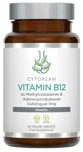 Cytoplan Vitamín B12 1000 µg metyl+adenosylkobalamin sublingvální 60 tablet