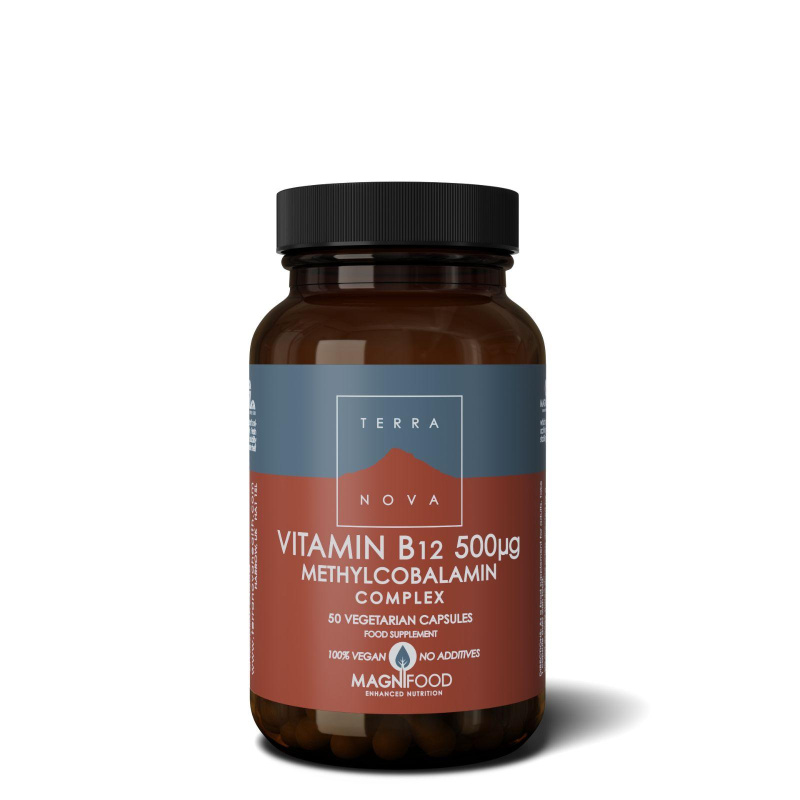 TERRANOVA HEALTH Vitamin B12 500ug Complex, 50 ks