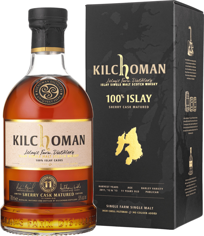 Kilchoman 100 % Islay Sherry Cask Matured 11 letá 50% 0,7l