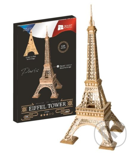 Eiffelova věž (Dřevěné 3D puzzle) - puzzle z kategorie 3D puzzle
