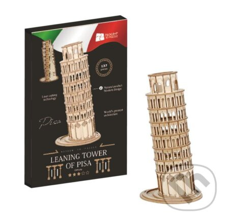 Šikmá věž v Pise (Dřevěné 3D puzzle) - puzzle z kategorie 3D puzzle