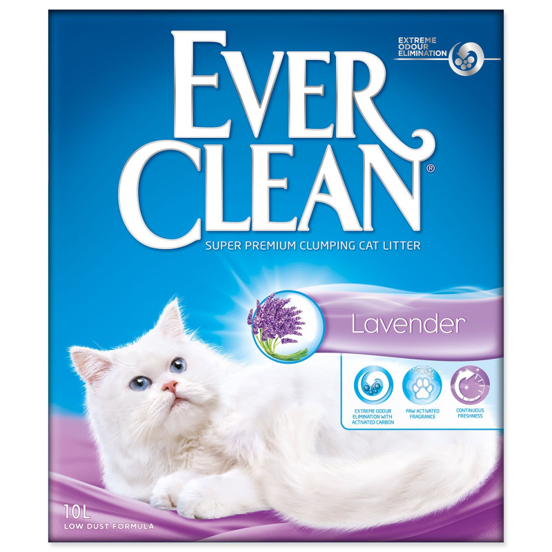 Kočkolit Ever Clean Lavender, hrudkující  10l