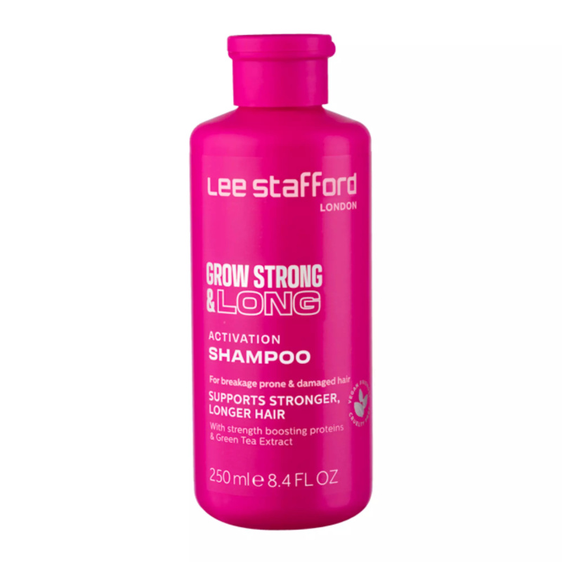 Lee Stafford Grow Strong & Long vlasový šampon pro růst vlasů a posílení od kořínků 250 ml