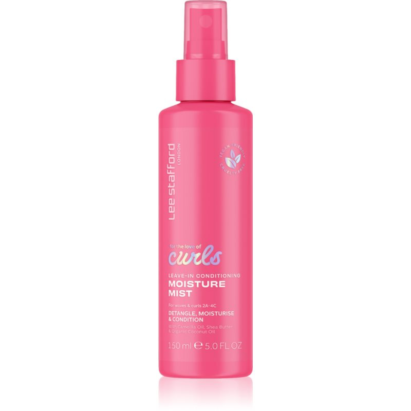 Lee Stafford For The Love Of Curls Leave In Conditioning Moisture Mist bezoplachový kondicionér ve spreji pro kudrnaté vlasy 150 ml