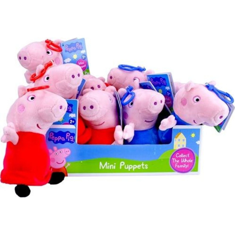 Plyšová hračka Prasátko Peppa s klipem