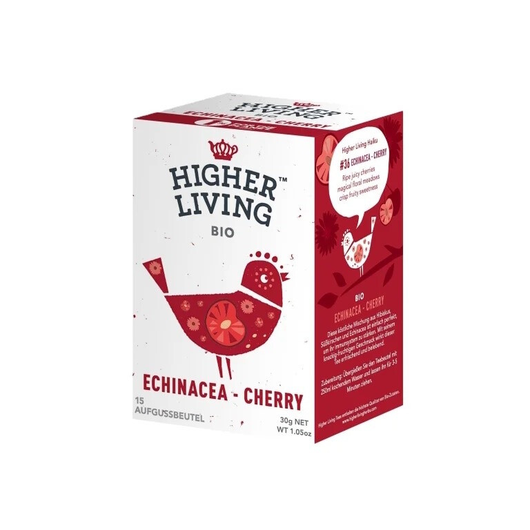 Higher Living ovocný čaj Echinacea a višeň BIO 15x 2 g