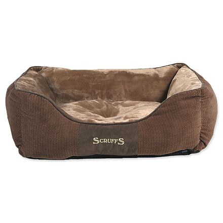 Pelíšek SCRUFFS Chester Box Bed čokoládový M 1 ks