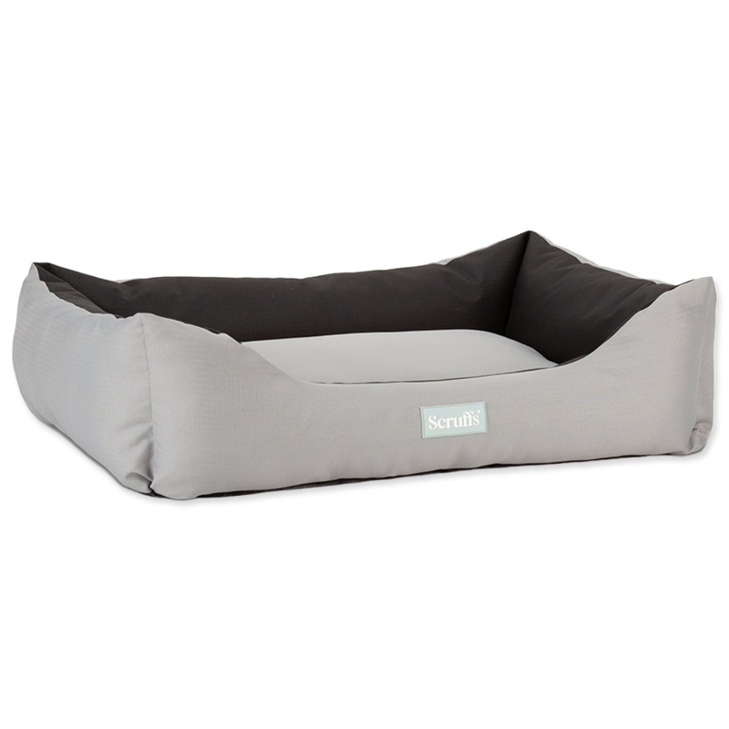 Pelíšek SCRUFFS Expedition Box Bed Storm Grey XL 90 x 70 cm
