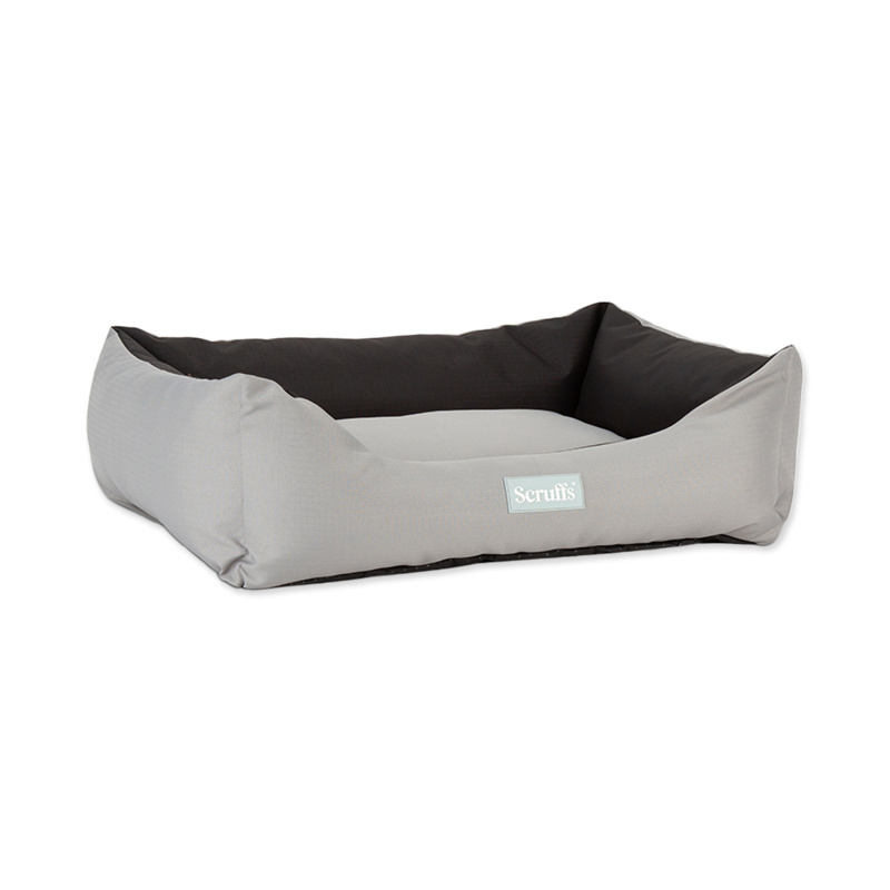 Pelíšek SCRUFFS Expedition Box Bed Storm Grey L 75 x 60 cm