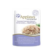 Kapsička APPLAWS cat pouch chicken with liver in jelly 70 g