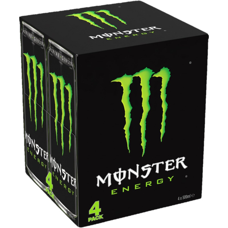 Monster Energy plech (4×500 ml)