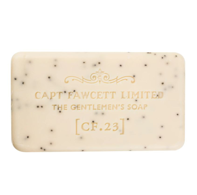 Captain Fawcett Expedition Reserve čisticí mýdlo na obličej s peelingovým efektem 165 g