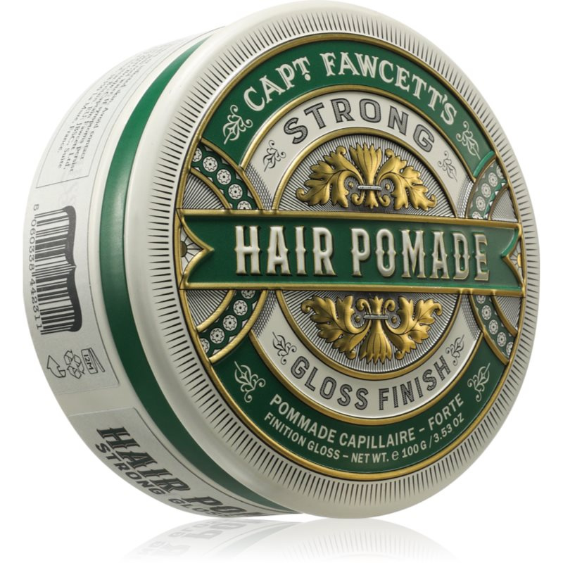 Captain Fawcett Strong Hold Pomade - silná lesklá pomáda, 100g