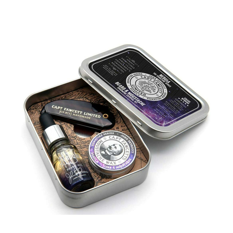 Captain Fawcett Dárková sada péče o vousy Nebula Grooming Survival Kit