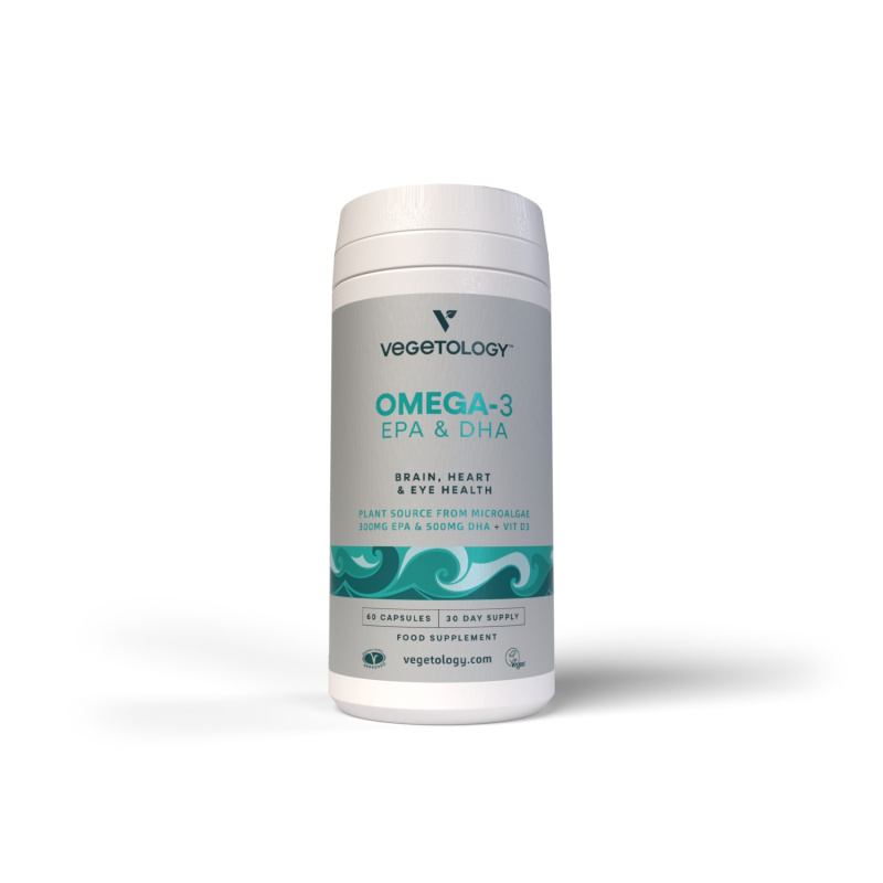 VEGETOLOGY Omega-3 EPA a DHA Opti3 + vitamín D3 60 kapslí