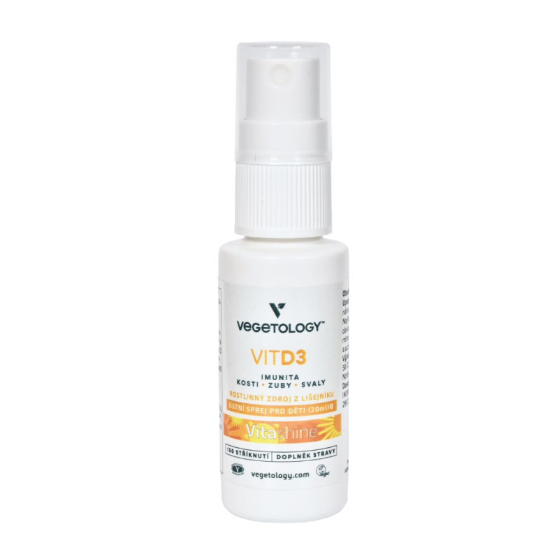VEGETOLOGY VitD3 Vitashine ve spreji 1000IU 20 ml