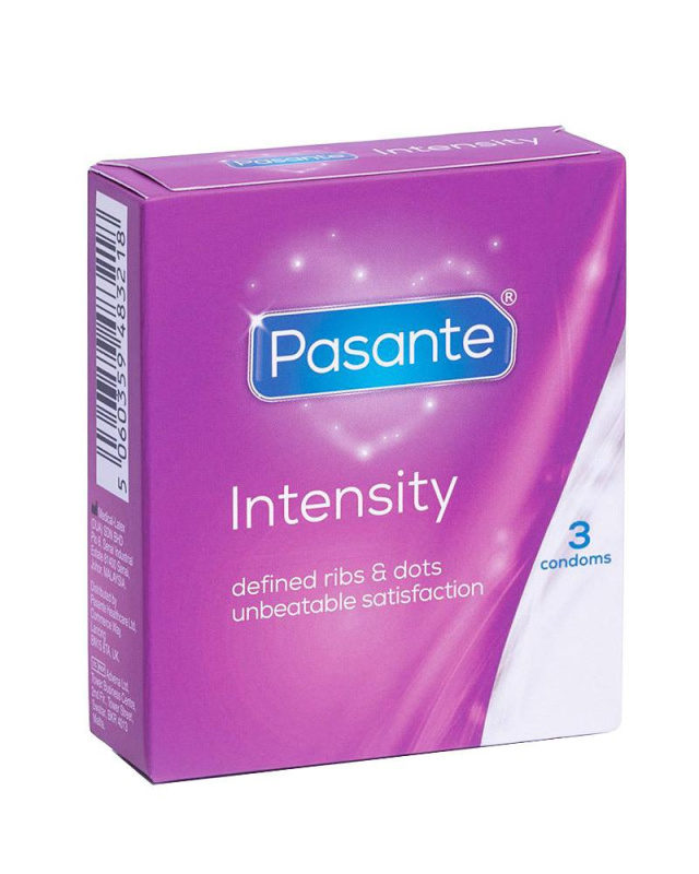 Pasante kondomy Intensity Ribs-Dots 3 ks