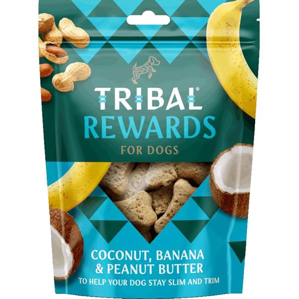 TRIBAL Rewards Coconut & Banana & Peanut butter pamlsek pro psy 125 g