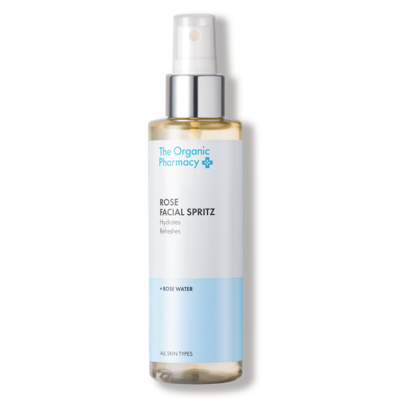 The Organic Pharmacy Rose Facial Spritz hydratační růžová voda, 150 ml