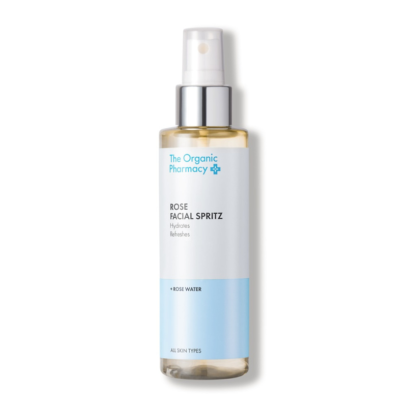 The Organic Pharmacy Rose Facial Spritz hydratační růžová voda, 150 ml