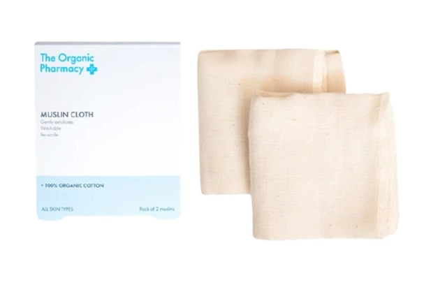 THE ORGANIC PHARMACY Čisticí mušelínový ručník 2 kusy