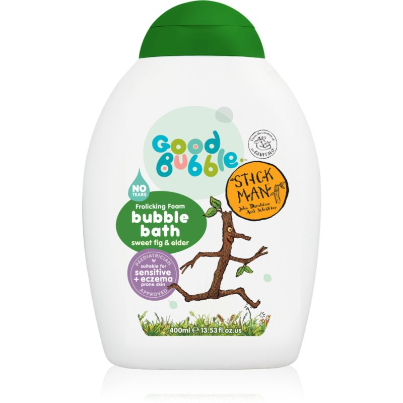 Good Bubble Stick Man Dětská pěna do koupele Sladký fík a Černý bez 400ml