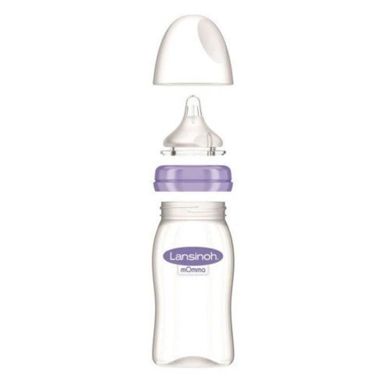 Lansinoh NaturalWave Glass kojenecká láhev Medium 240 ml