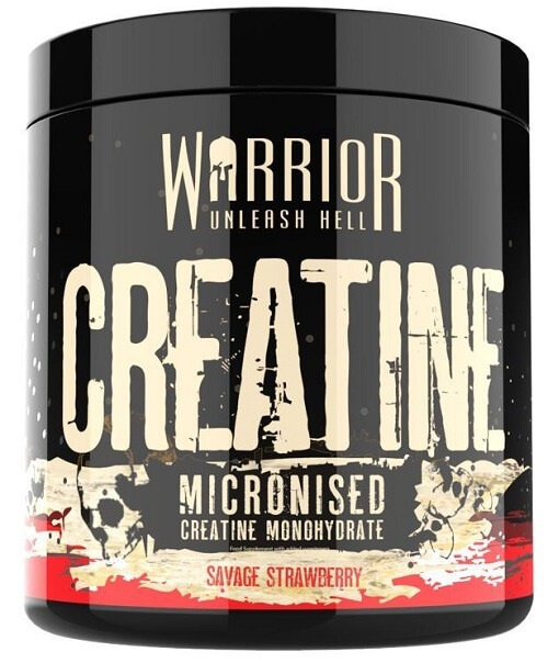 Warrior Creatine Micronised 300 g - savage strawberry