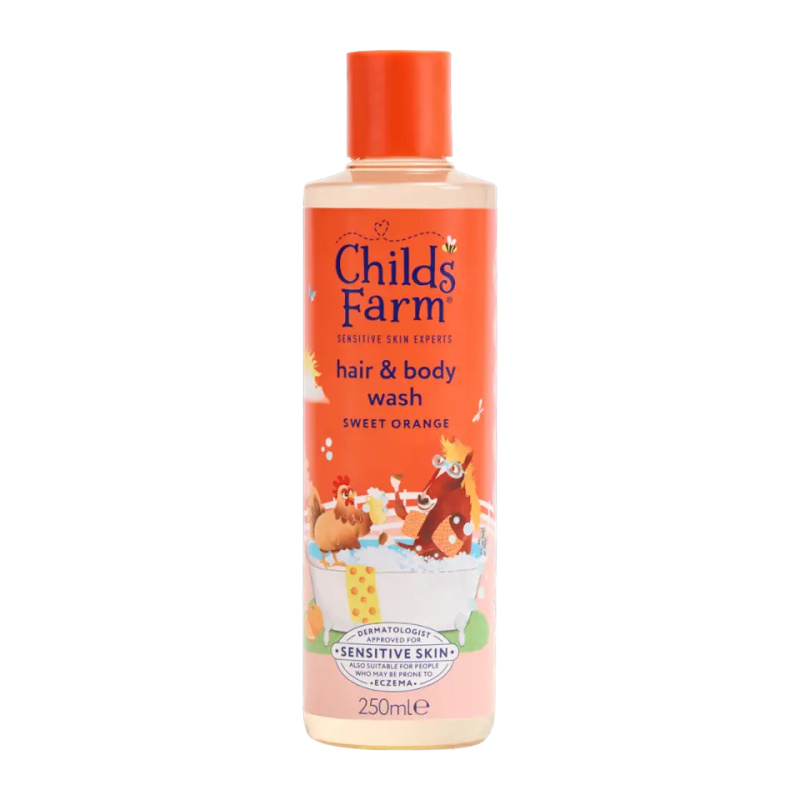 CHILDS FARM Mycí emulze na vlasy a tělo sladký pomeranč 250 ml
