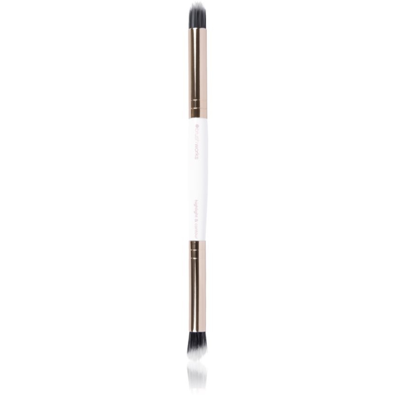 Brushworks Highlight And Contour Brush oboustranný štětec 1 ks