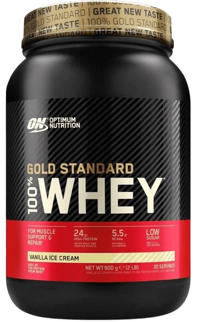Optimum Nutrition 100% Whey Gold Standard 900 g - vanilková zmrzlina