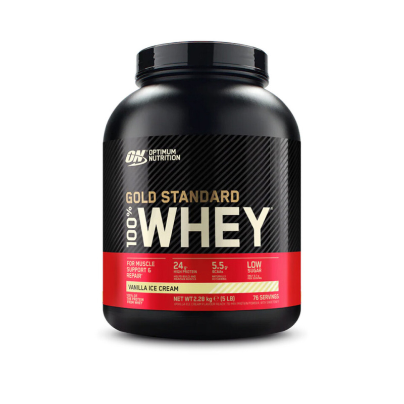 Optimum Nutrition 100% Whey Gold Standard 2270 g - vanilková zmrzlina