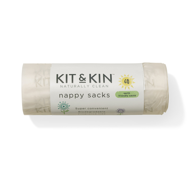 Kit&Kin Kompostovatelné sáčky na plenky, 60ks