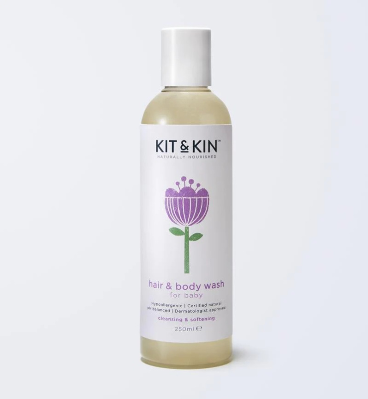 Kit&Kin Vlasový a tělový šampón pro miminka, 250ml