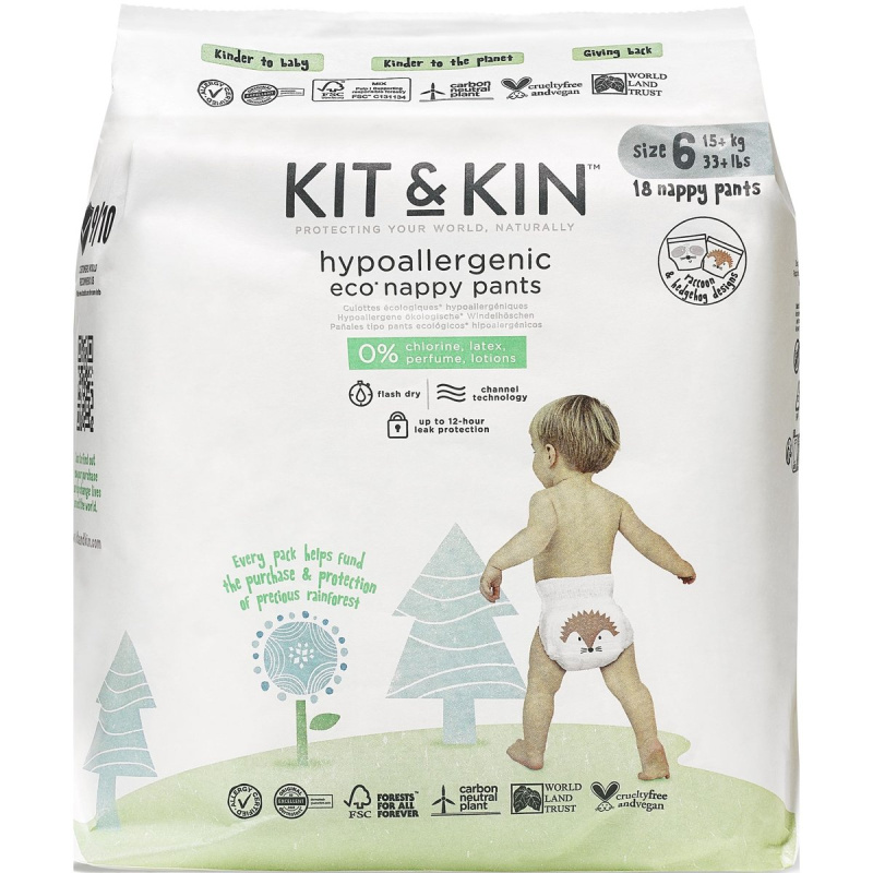 Kit & Kin EKO Plenkové kalhotky velikost 6 (15+ kg)