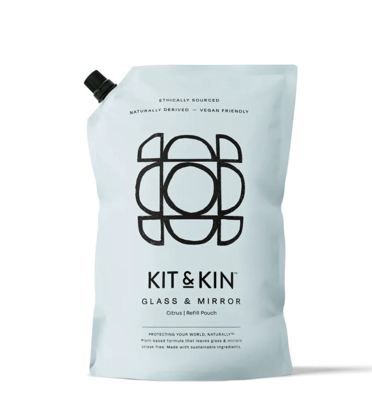 Kit&Kin Čistič na sklo a zrcadla, citrus, náhradní náplň, 1l