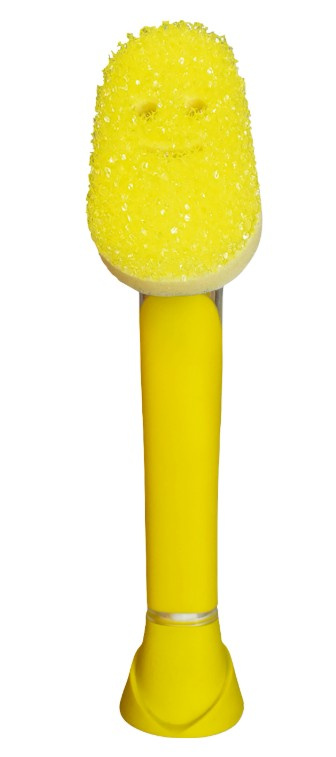 Scrub Daddy Houbička na nádobí s rukojetí a dávkovačem Dish Daddy 1 ks