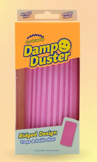 Scrub Daddy Houbička na utírání prachu Damp Duster 1 ks růžová