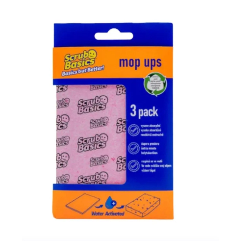 Scrub Daddy Vysoce savé lisované utěrky Scrub Basics, 3 ks