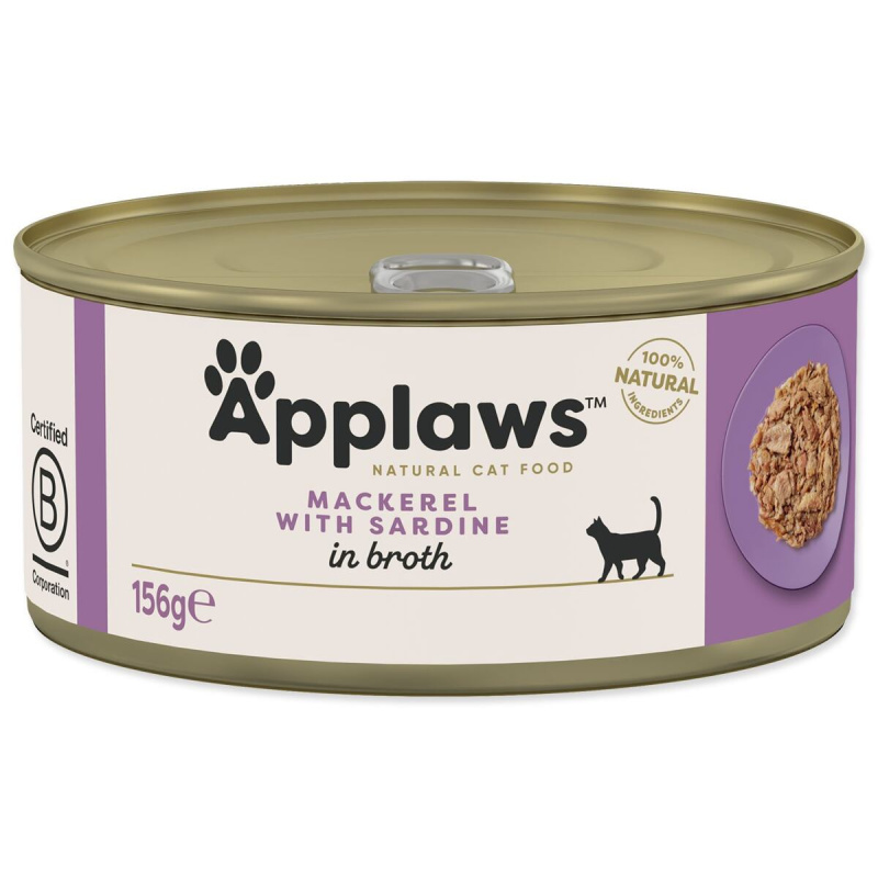 Konzerva Applaws Cat makrela se sardinkami 156g
