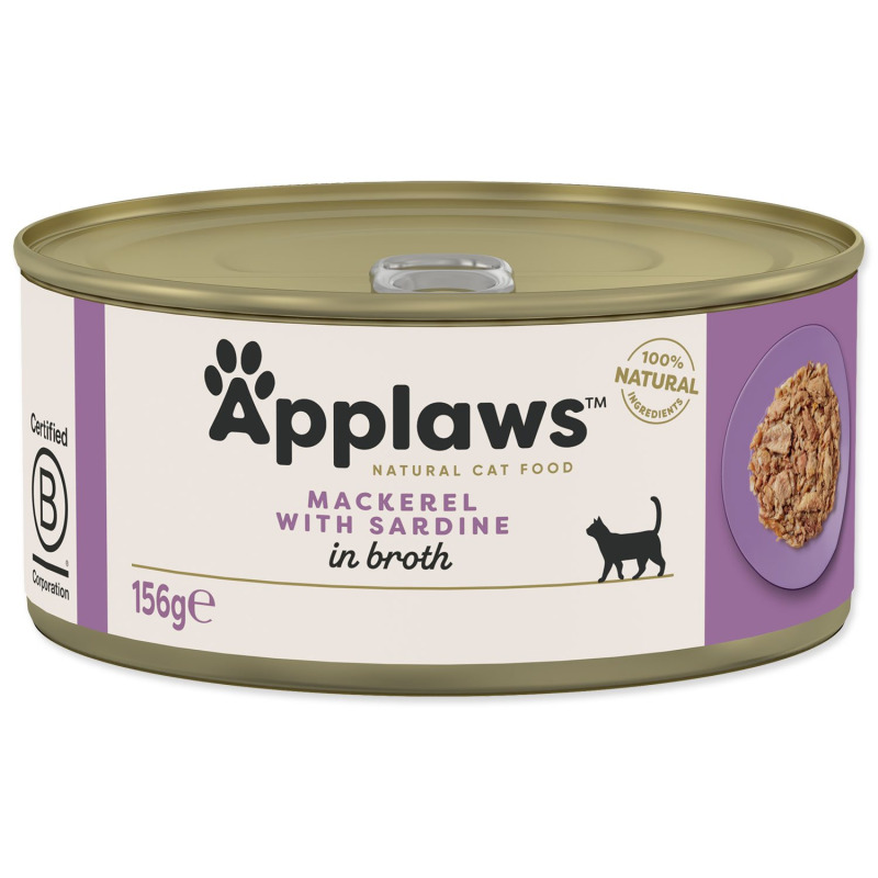 Konzerva Applaws Cat makrela se sardinkami 156g