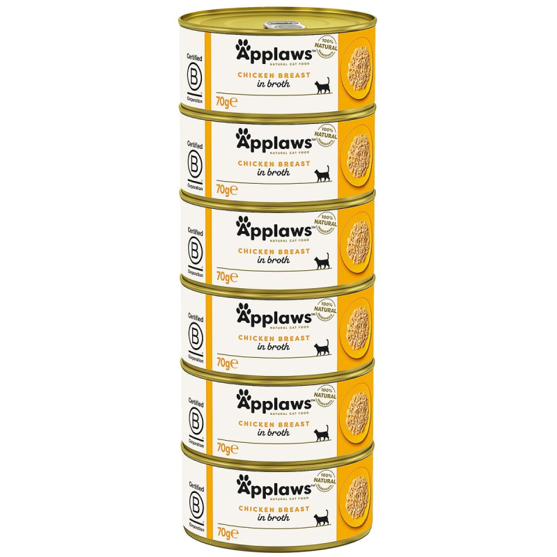 Applaws Cat konzerva kuřecí prsa pro kočky (6×70 g)
