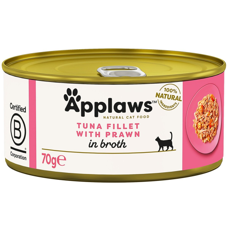 Applaws Cat konzerva tuňák s krevetami pro kočky