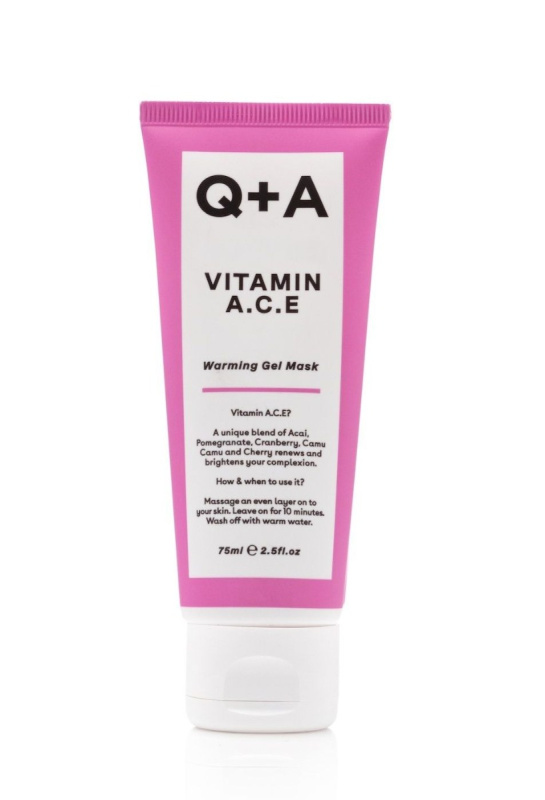 Q+A Vitamin A. C. E obnovující gelová maska s vitamíny A, C, E 75 ml
